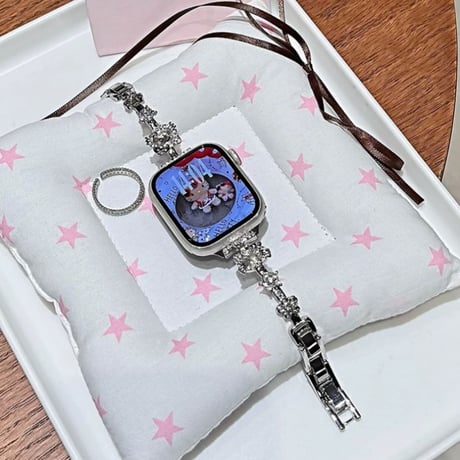 アップル ウォッチ バンド かわいい apple watch 11 バンド キラキラ M317