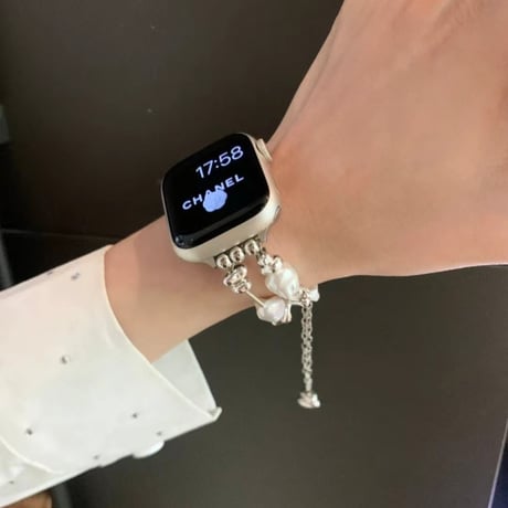 アップル ウォッチ バンド パール apple watch ブレスレット M119