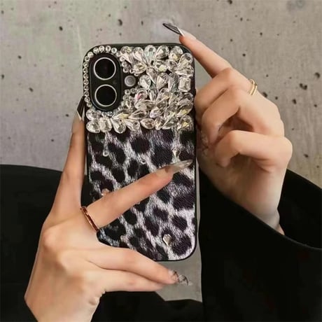 iphone ケース 豹 柄 スマホケース デコ 人気 女子  M218