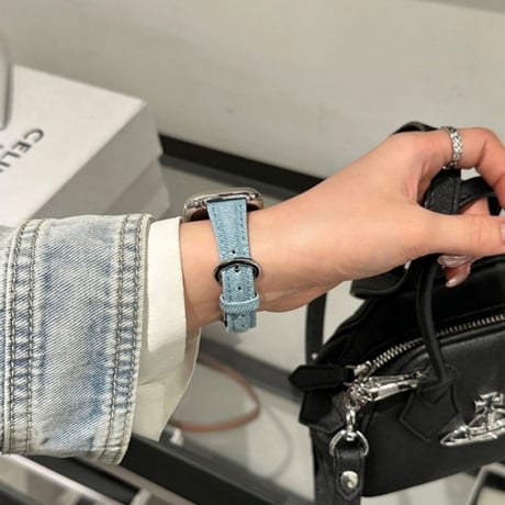 デニム アップル ウォッチ Series 10バンド かわいい apple watch バンド 人気 M132