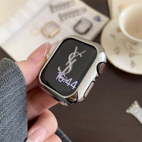 アップル ウォッチ ケース おしゃれ apple watch カバー シルバー/ゴールド M107