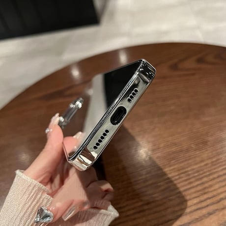 iphone16/16pro ケース ミラー iphone ケース ガラス かわいい M191