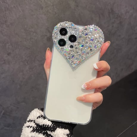 iphone15/15plusケース デコ iphone ケース クリア おしゃれ M035