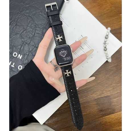 アップル ウォッチ バンド デニム  apple watch series 10 バンド おしゃれ ストリート M190