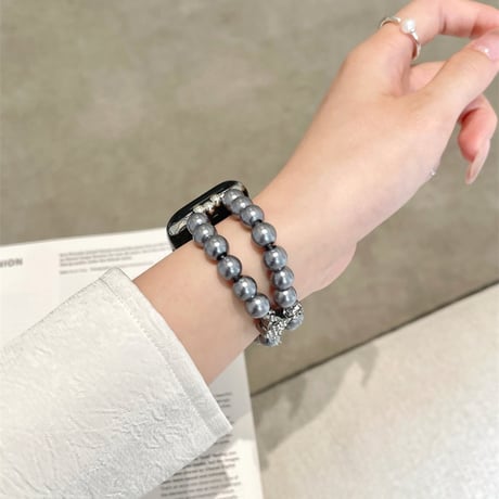 apple watch バンド マグネット パール アップル ウォッチ ブレスレット M077