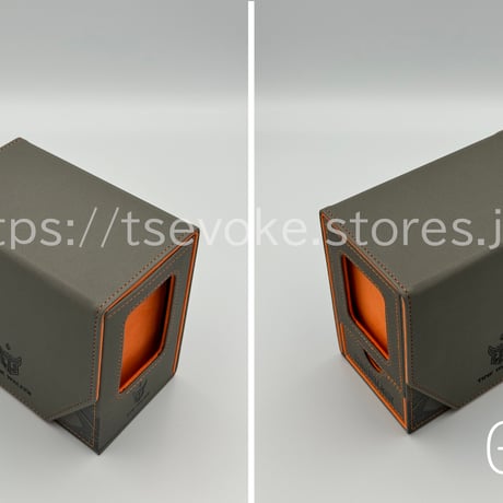 「TIMEWALKER」コレクター向け 高級トレカデッキケース（ストレージボックス、デッキホルダー）グレー
