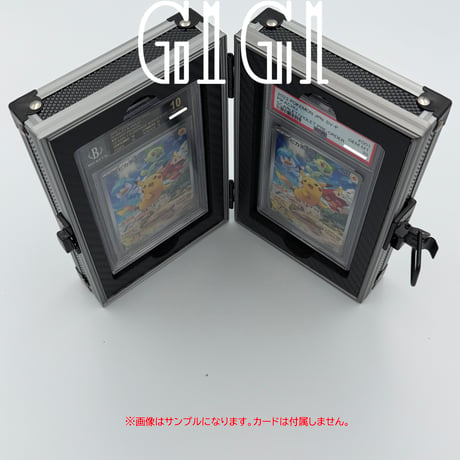 特価品「G1G1」PSA・CGC/BGS鑑定カード用 高級ケース(2枚収納) シルバー/ブラック〈傷あり品〉