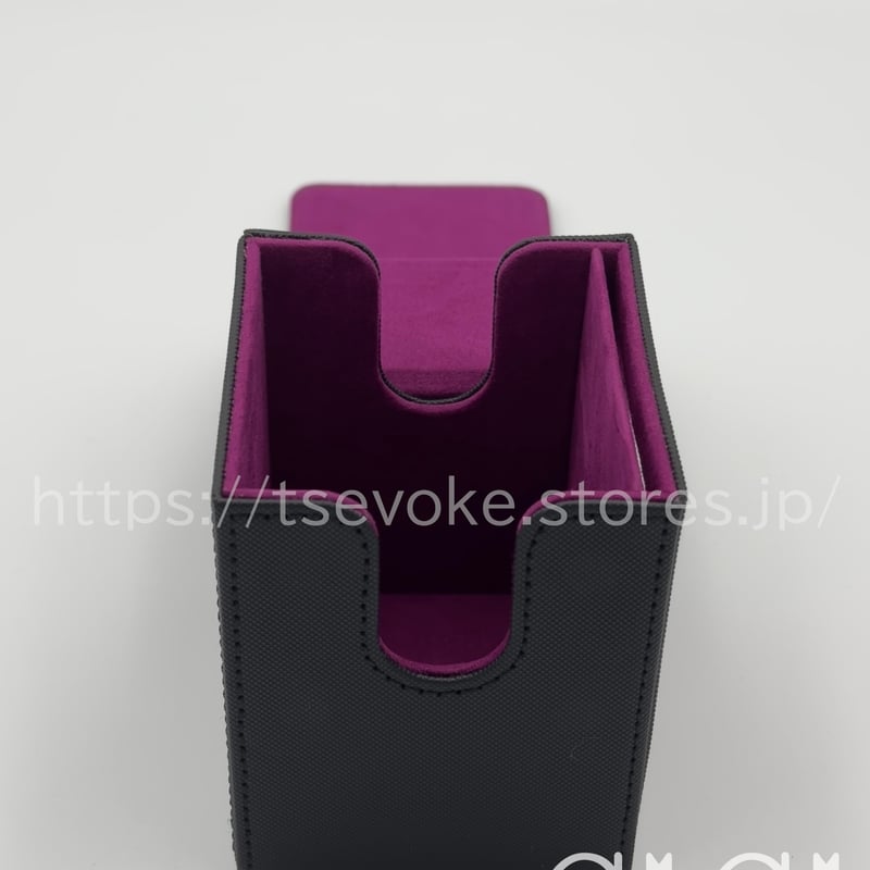 G1G1」トレカデッキケース（ストレージボックス、デッキホルダー）紫