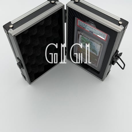 「G1G1」PSA/CGC鑑定カード用 高級ケース(1枚収納) シルバー/ブラック
