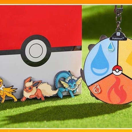 ポケモン メタル第一弾（イーブイ家族 タイプB:シャワーズ、サンダース、ブースター) (中国正規版)