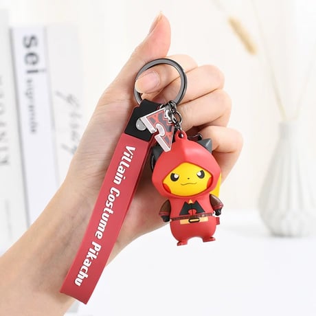 ポケモン団員ごっこピカチュウ キーホルダー 全7種（中国正規版）