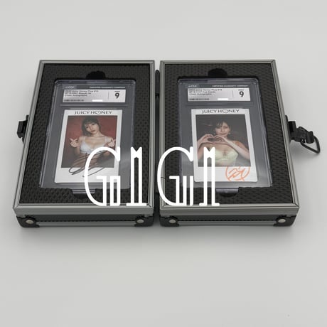 特価品「G1G1」PSA/CGC鑑定カードケース(2枚入り) シルバー/ブラック〈傷あり品〉