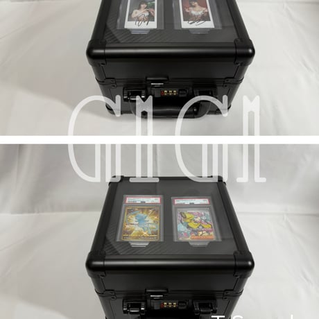 予約販売「G1G1」 BGS/PSA/CGC 鑑定カード用 収納ケース（Mサイズ・透明タイプ）ダイヤルロック付き