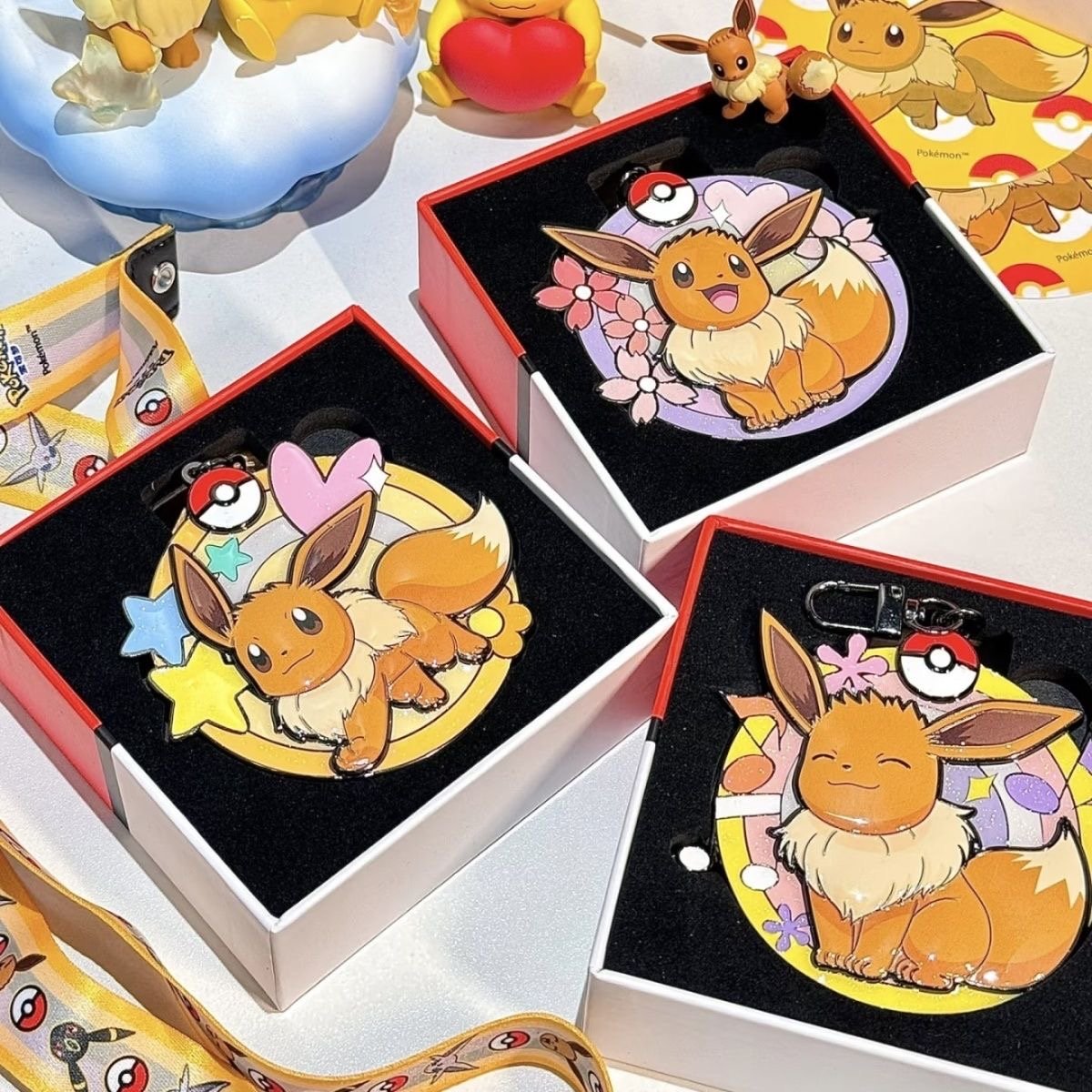 ポケモン メタル第一弾（イーブイ家族 タイプC: エーフィ、ブラッキー