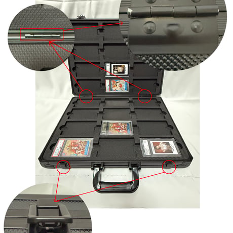 予約セール「G1G1」PSA/BGS/CGC鑑定カード収納ケース 透明タイプ・ダイヤルロック付き（75枚収納）