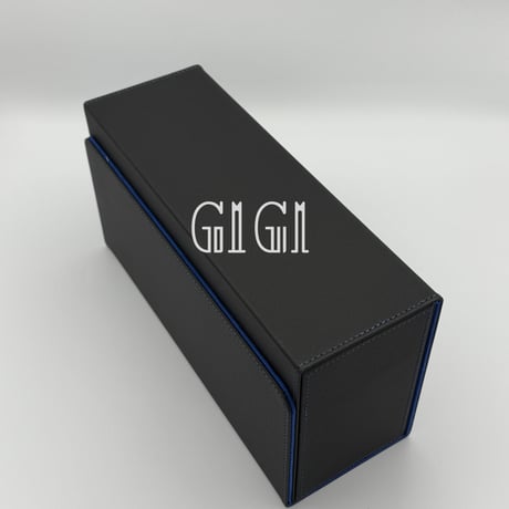 「G1G1」PSA/BGS/CGC鑑定カード収納 ケース（ストレージボックス、デッキホルダー）ブルー 窓付き