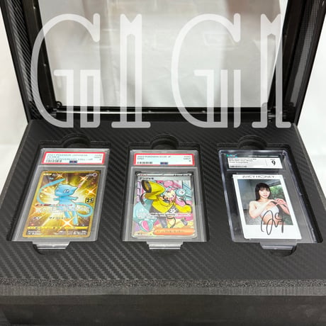 「G1G1」コレクター向け BGS/PSA/CGC鑑定カード用 高級収納ケース（Lサイズ・透明タイプ）ダイヤルロック付き