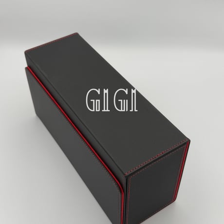 「G1G1」PSA/BGS/CGC鑑定カード収納 ケース（ストレージボックス、デッキホルダー）赤 窓付き