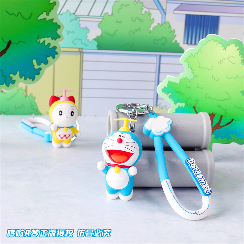 【新品未使用】ドラえもんホルダー　ドラミちゃんホルダー　キーホルダー ドラミちゃんのスマホ用品やヘアバンドにキーホルダーでおそろい