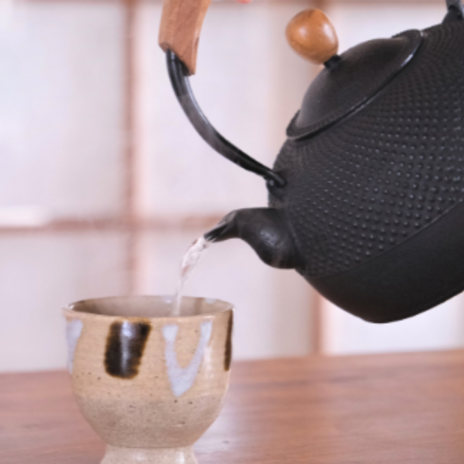 南部鉄瓶 気づかいシリーズ「平丸アラレ」 1L〜1.6L | 平泉の門前町