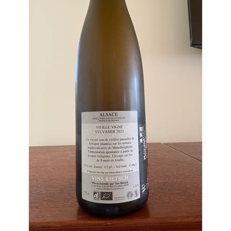 RIETSCH  /  Vieille Vigne Sylvaner 2023