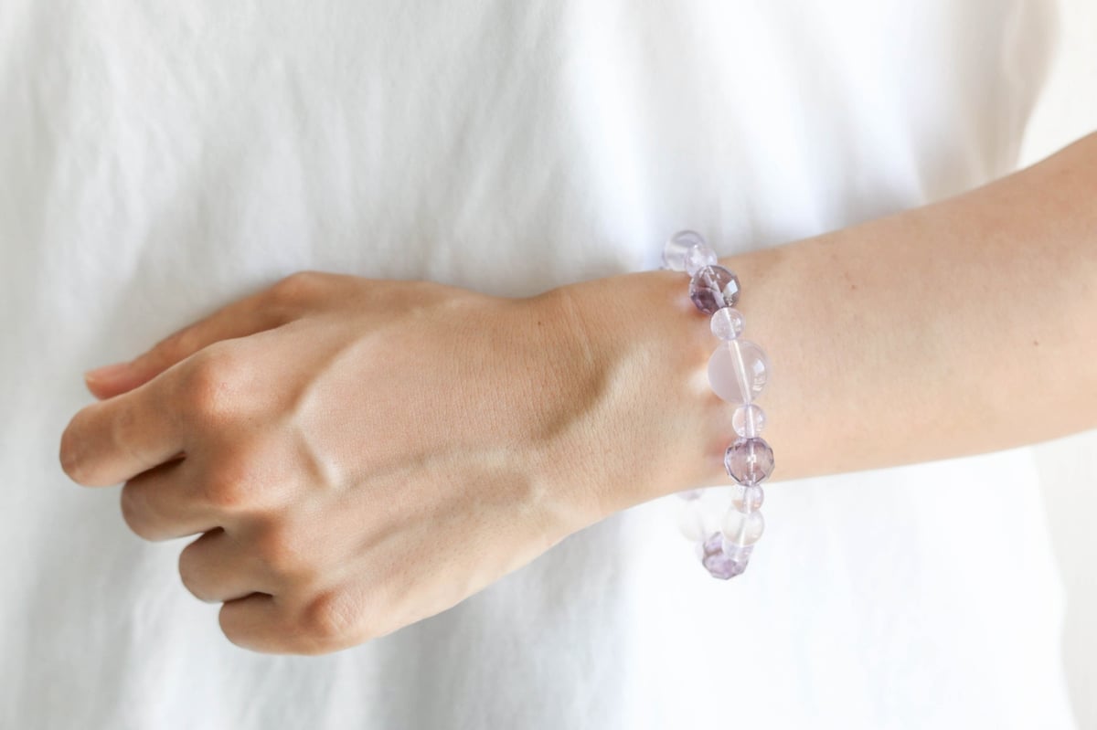 ♾✨️Reimi✨️♾/ローズクォーツの女神の魂入りブレスレット