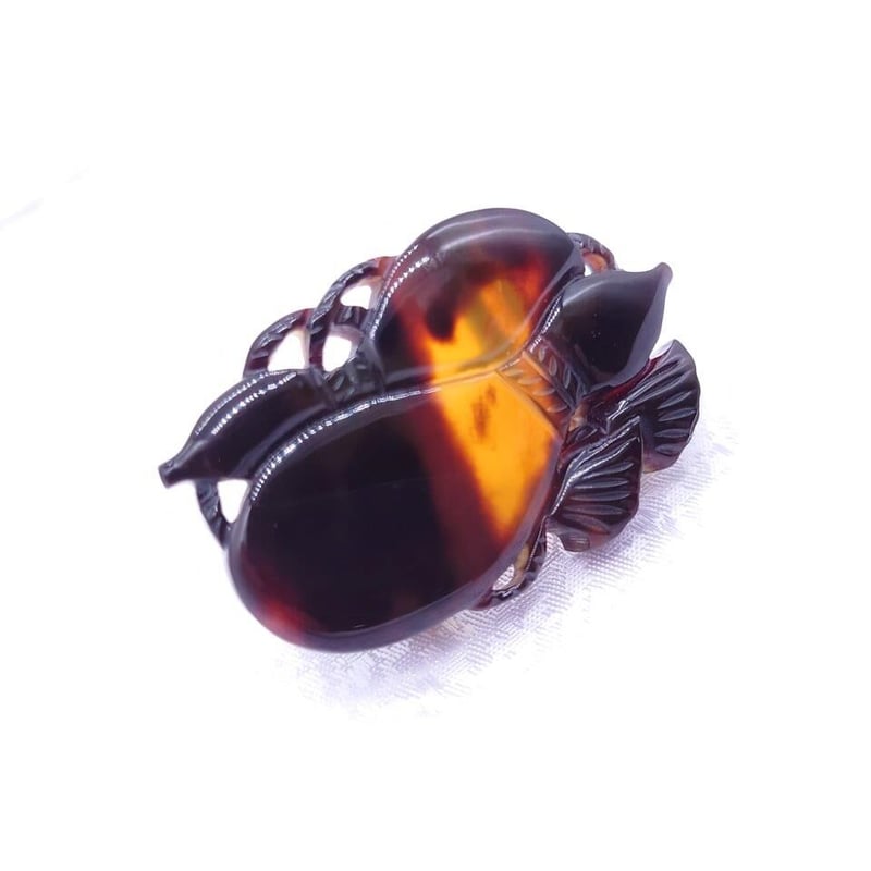 帯留め　　　べっこう べっ甲帯留め（ob-011) | なにわべっ甲プラージュ