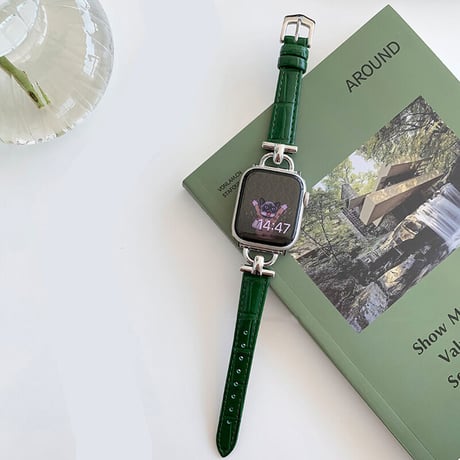 「V204」apple watch バンド レザー 細い 高級 アップルウォッチバンドUltra/8/7/se メンズ レディース 時計ベルト
