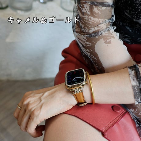「V475」apple watchバンド 女性 アップル ウォッチ 革 ベルト おしゃれ