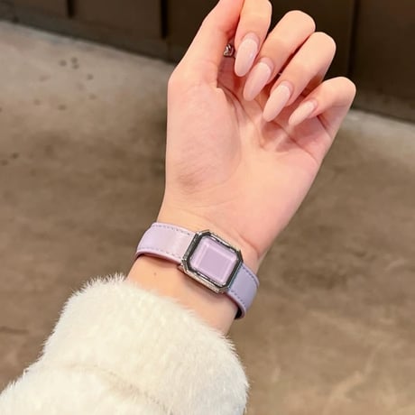 「V731」アップル ウォッチ バンド マグネット 42mm/46mm apple watch レザーバンド 女性