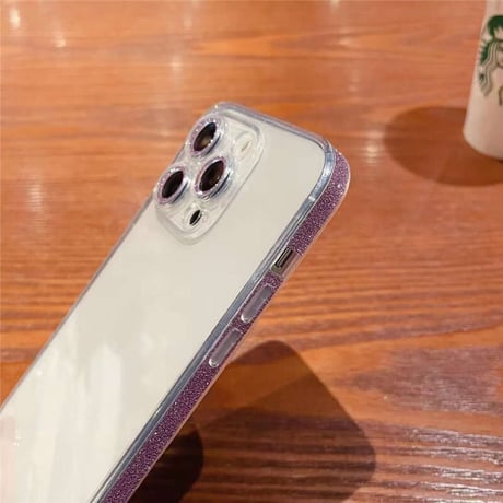 「V101」iphone16/15クリアケース キラキラ iphone14pro ケース カメラ まで 保護
