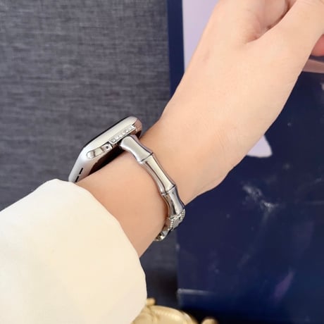 「V738」アップル ウォッチ ベルト おしゃれ 竹の節 apple watch ブレスレット
