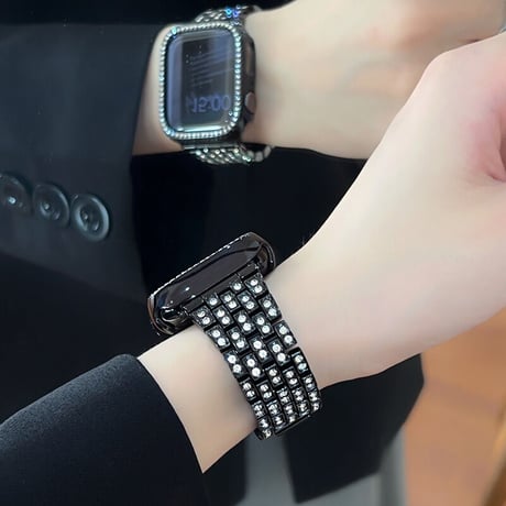 「V053」apple watch バンド キラキラ アップル ウォッチ 7 バンド 女性 38mm 40mm 49mm