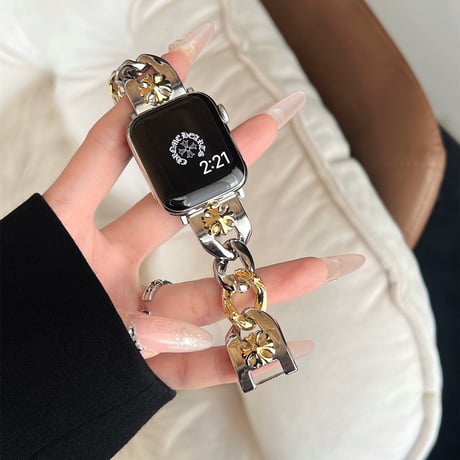 「V613」かっこいい アップル ウォッチ バンド ステンレス バイカラー apple watch バンド おしゃれ