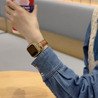 「V246」apple watchバンド＋カバーset おしゃれ アップルウォッチ レザーバンド 高級 大人気