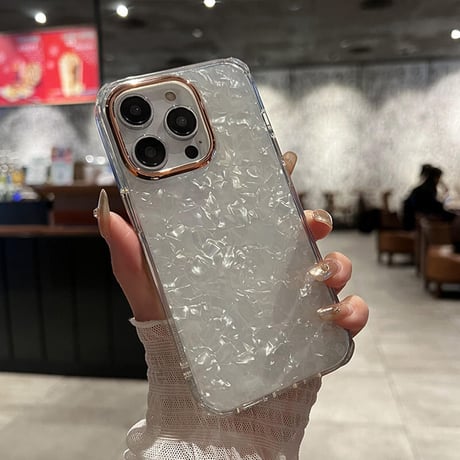 「V353」シェル ケース iphone14/13 透明 iphone ケース 人気 女子 韓国
