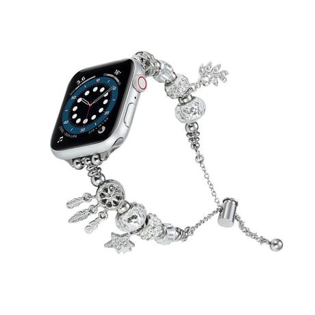 「V394」アップル ウォッチ バンド パール apple watch ブレスレット チェーン バンド