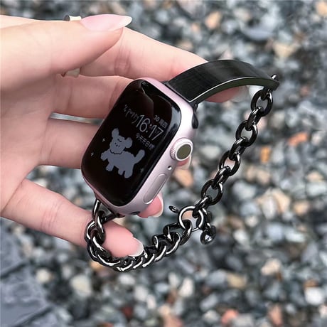 「V641」アップル ウォッチ バンド チェーン apple watchバンド おしゃれ 男女兼用