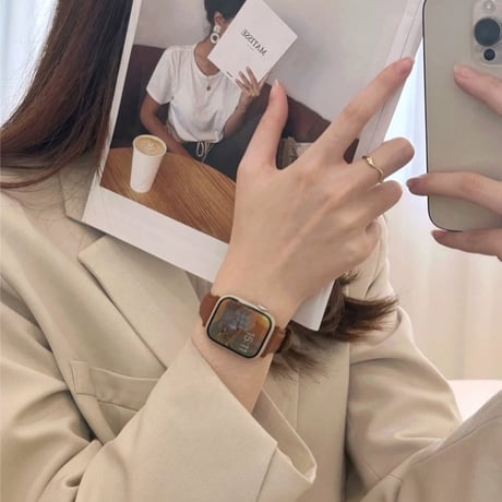 「V685」革 ベルト アップル ウォッチ Series10 apple watch バンド おすすめ 女性