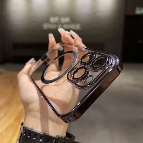 「V404」magsafe対応ケース iphone14 クリア iphone13 ケース カメラ 保護 頑丈