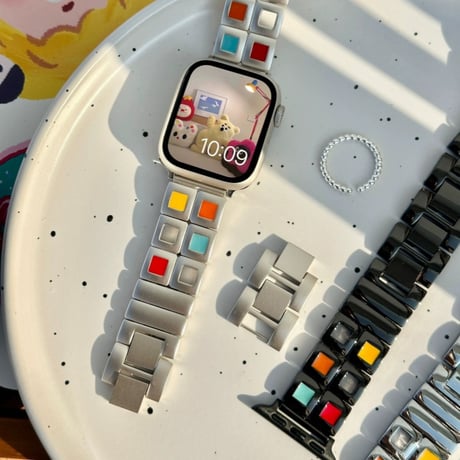 「V597」アップル ウォッチ バンド 女性 おしゃれ apple watch ステンレス バンド 可愛い
