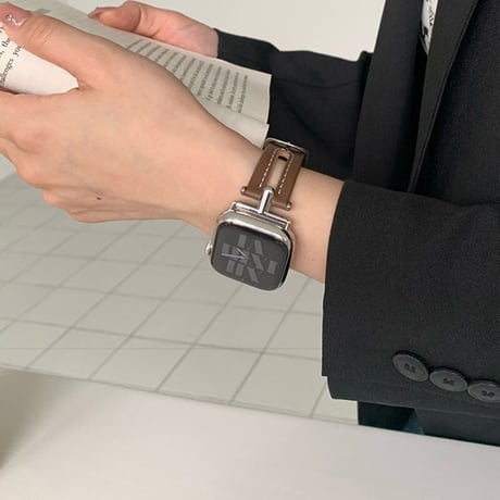 「V081」apple watch 革バンド 蒸れ ない アップルウォッチ6/7/8/新型Ultra バンド 夏 ビジネス