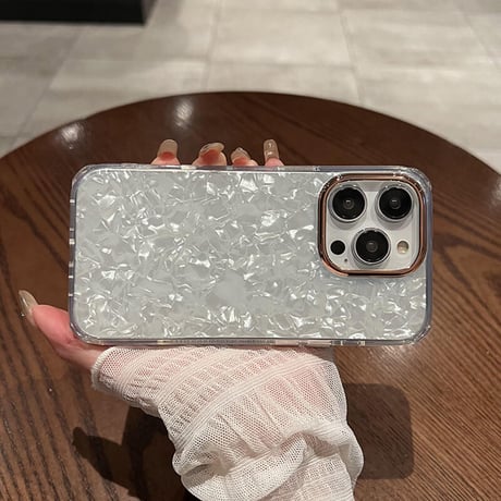 「V353」シェル ケース iphone14/13 透明 iphone ケース 人気 女子 韓国