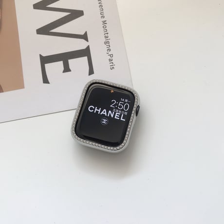 「V248」アップル ウォッチ カバー キラキラ 7/8/SE apple watchフレーム バンパーケース
