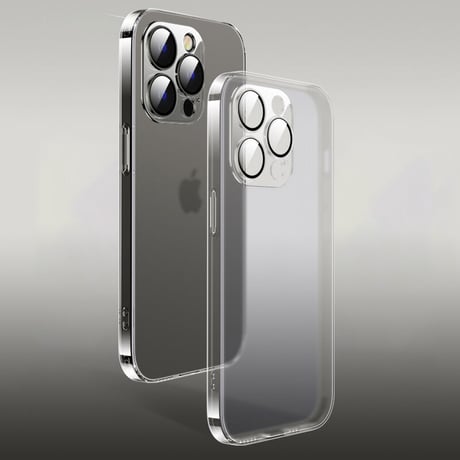 「V114」iphone14pro/14promax パープルに合うケース マット クリア iphoneケース 指紋防止