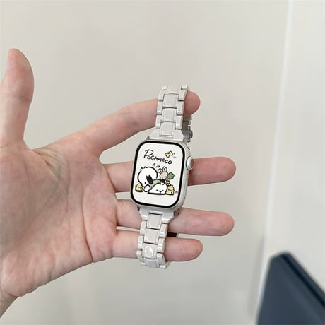 「V657」アップル ウォッチ バンド 樹脂 apple watch バンド 可愛い 軽い フレームカバー付き