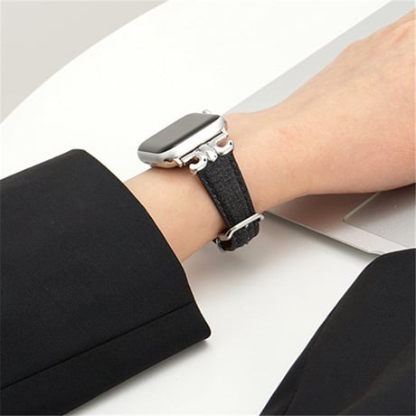 「V479」アップル ウォッチ バンド デニム apple watch バンド おしゃれ