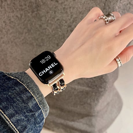 「V431」アップル ウォッチ バンド 人気 apple watch チェーンバンド おしゃれ