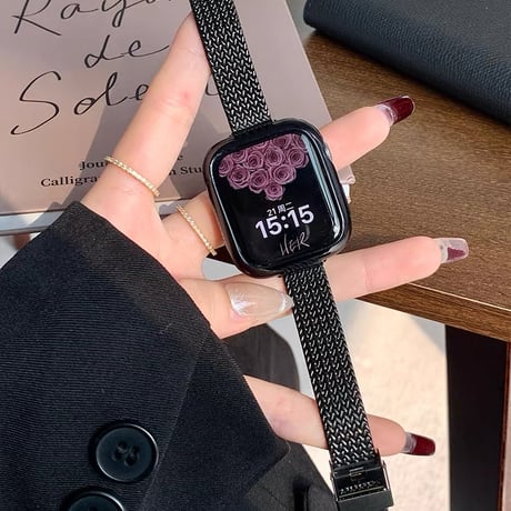 「V633」アップル ウォッチ バンド 女性 おしゃれ apple watchバンド 細め