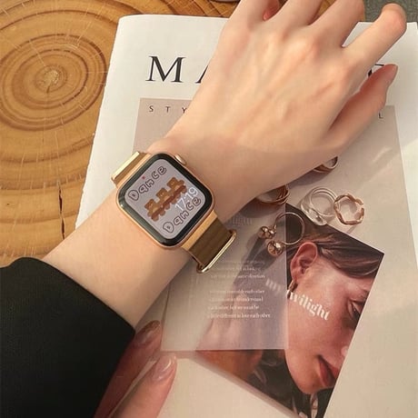 「V214」アップルウォッチバンド マグネット 40/42/49mm apple watch レザー リンク 軽量 おしゃれ